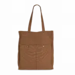 PS_KI3215_WASHEDCINNAMON - Katoenendraagtassen Tas met dubbel voorvak, washed cinnamon — productfoto 7