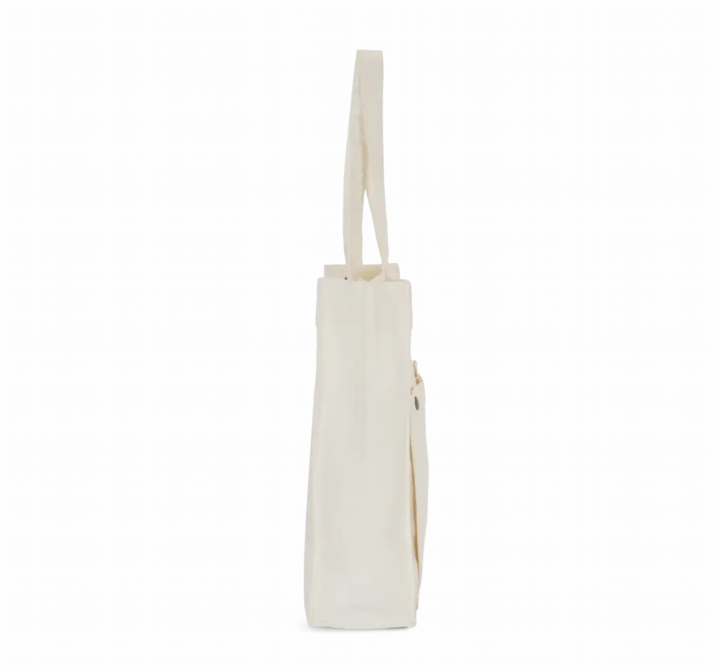 PS_KI3215-S_WASHEDIVORY - Hidalgo-werbeartikel Tas met dubbel voorvak, washed ivory — productfoto 7