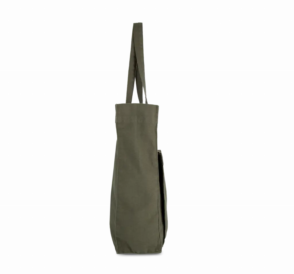 PS_KI3215-S_WASHEDKOMBUGREEN - Hidalgo-werbeartikel Tas met dubbel voorvak, washed kombu green — productfoto 8
