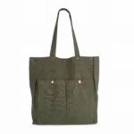 PS_KI3215_WASHEDKOMBUGREEN - Katoenendraagtassen Tas met dubbel voorvak, washed kombu green — productfoto 9
