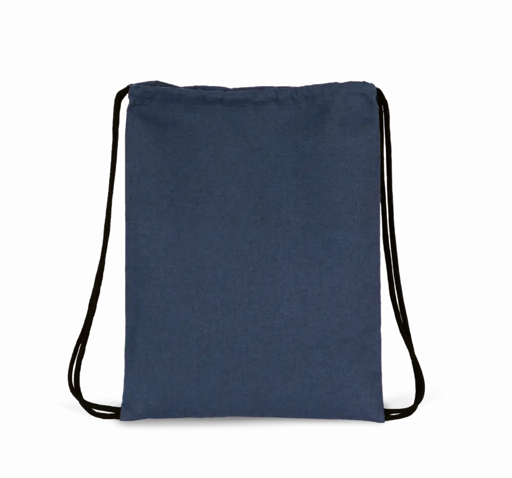 Gerecycled rugzakje met koordje, horizon blue — productfoto 7