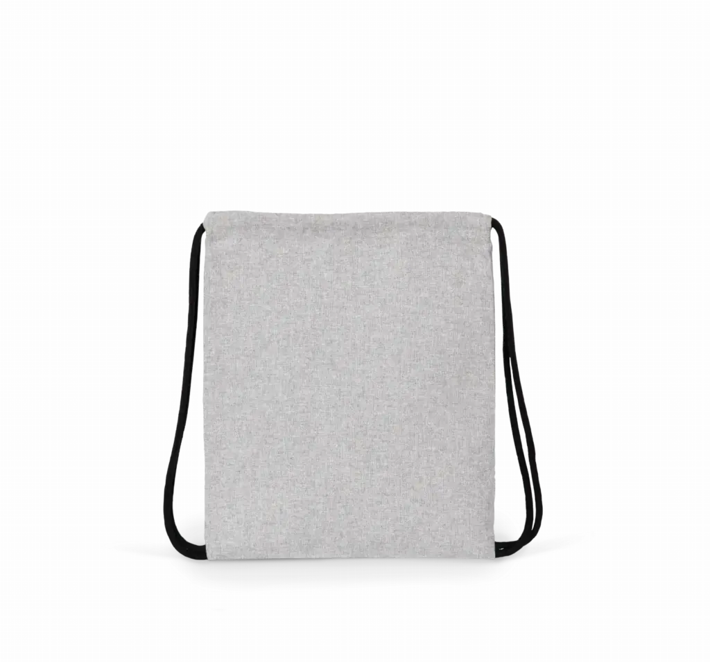Gerecycled rugzakje met koordje - Kindermaat, flint grey — productfoto 7