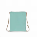 Gerecycled rugzakje met koordje - Kindermaat, topaz blue — productfoto 9