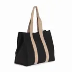 Grote, gerecyclede shopper met plooi — productfoto 2