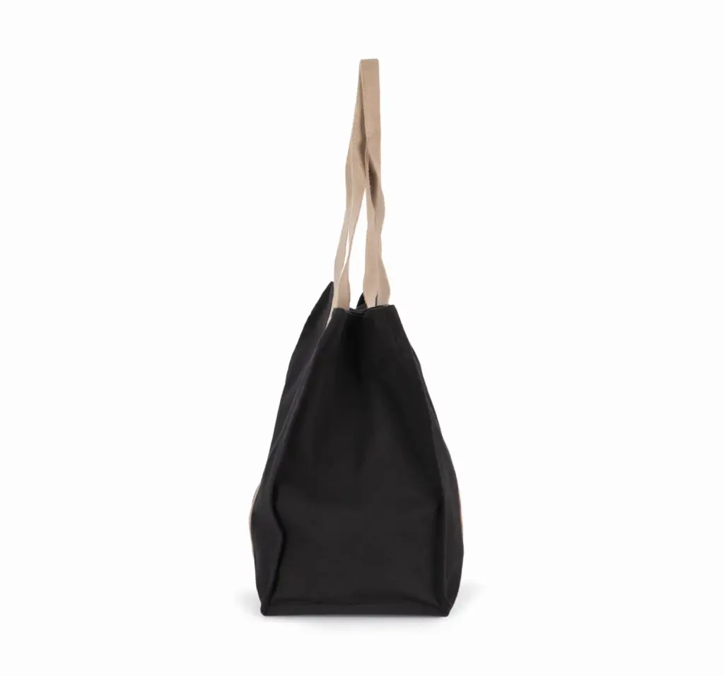 Grote, gerecyclede shopper met plooi — productfoto 3