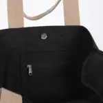 Grote, gerecyclede shopper met plooi — productfoto 4