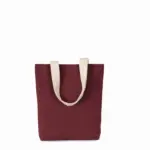 Gerecyclede shopper met platte bodem, rosewood / ecume
