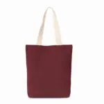 Gerecyclede shopper met platte bodem, rosewood / ecume — productfoto 2