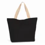 KI5204-4_2021 - Katoenendraagtassen Grote, gerecyclede shopper met platte bodem