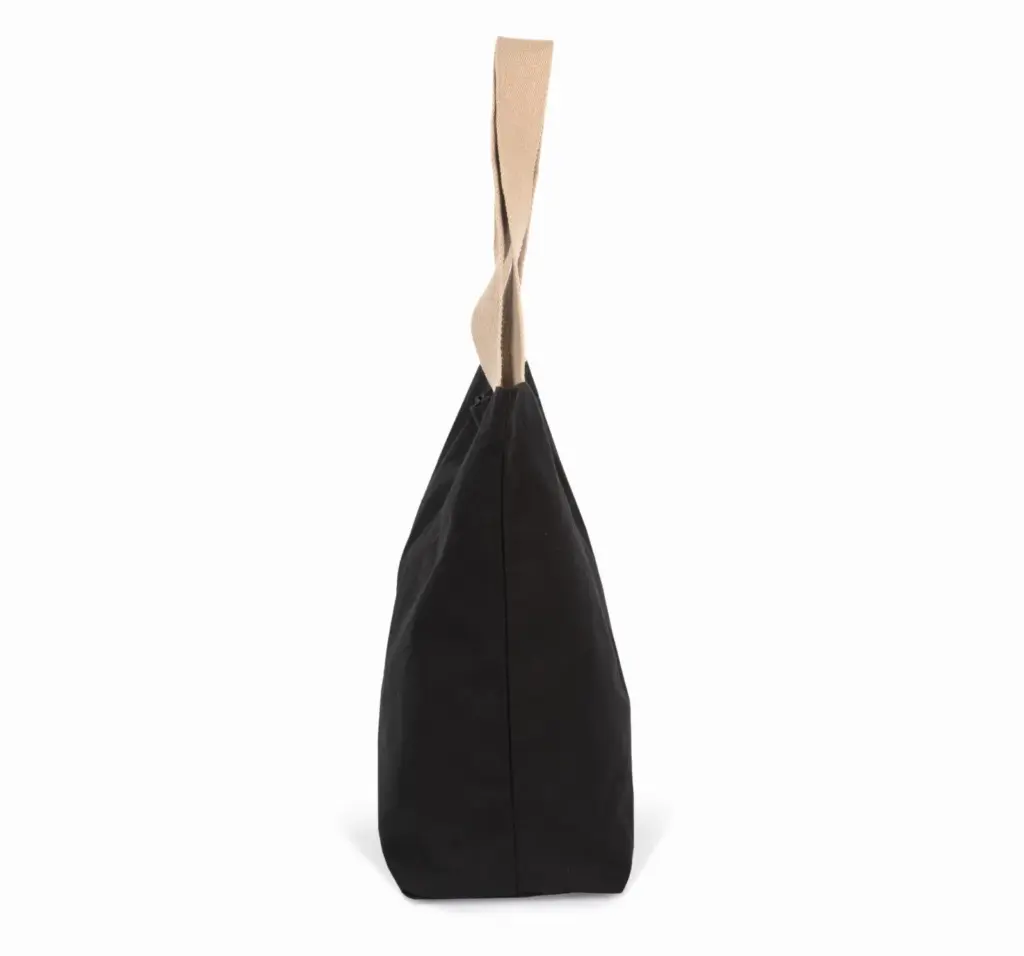 KI5204-8_2021 - Katoenendraagtassen Grote, gerecyclede shopper met platte bodem — productfoto 3