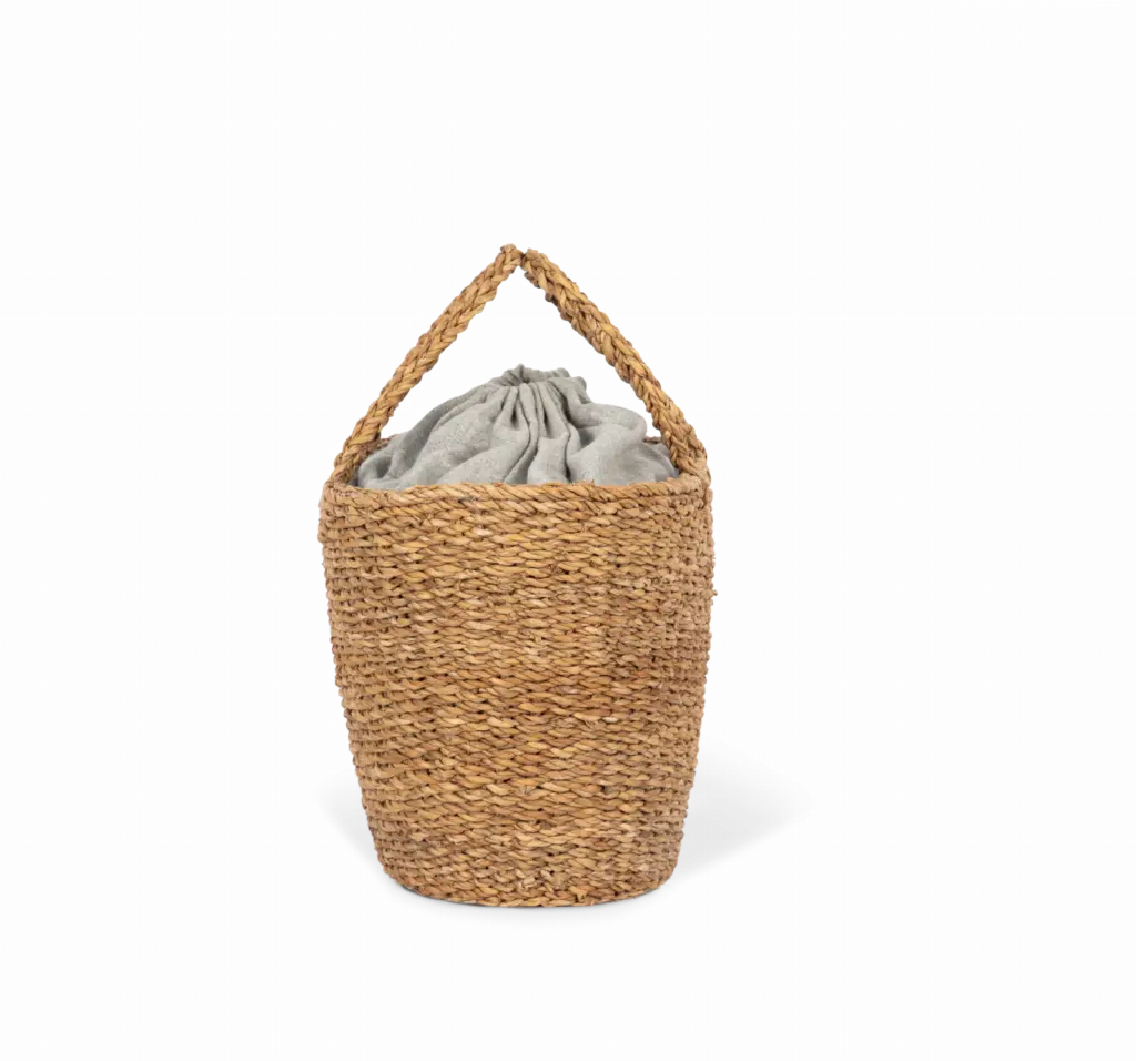 Met de hand gevlochten mand, seagrass — productfoto 5