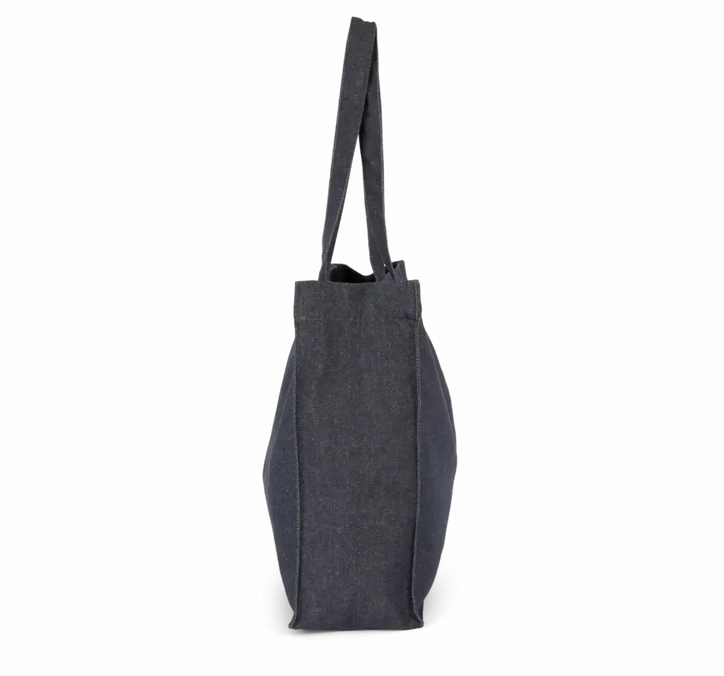 Grote shopper van denim, recycled denim — productfoto 4