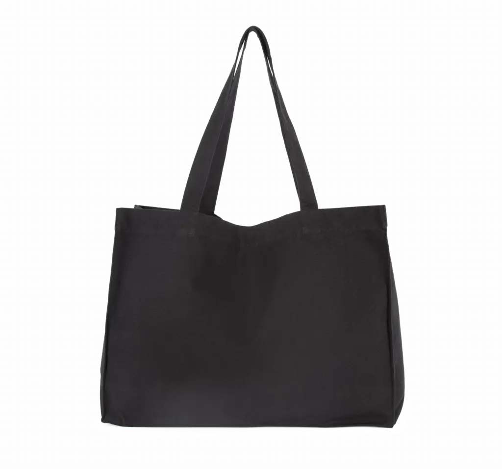 PS_KI5230_BLACKNIGHT - Katoenendraagtassen Grote shopper van gerecycled katoen., black night — productfoto 5