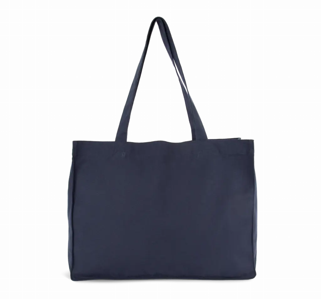 PS_KI5230_MOONLIGHTNAVY - Katoenendraagtassen Grote shopper van gerecycled katoen., moonlight navy — productfoto 7