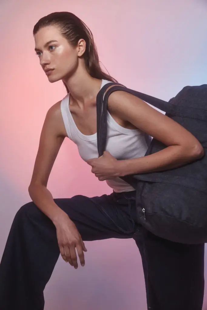 Duffeltas van denim — productfoto 2