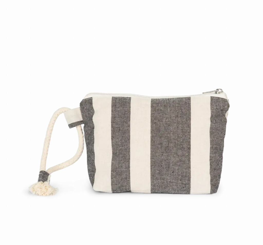 Gerecycled Gestreept etui, striped ecume — productfoto 4
