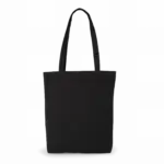 Gerecycleerde katoenen shopper 'K-loop project', black jhoot — productfoto 3