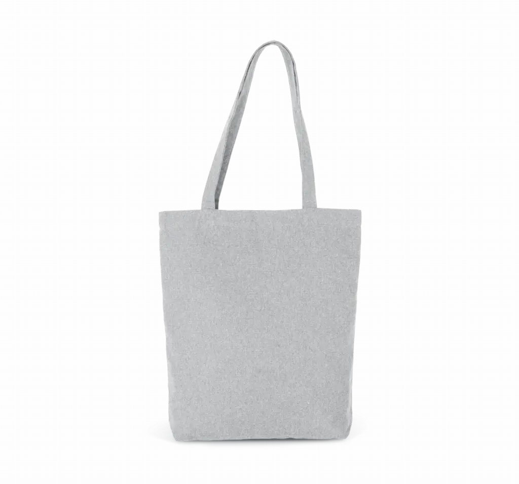 Gerecycleerde katoenen shopper 'K-loop project', oxford grey jhoot — productfoto 7
