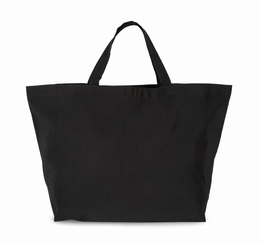 PS_KI5812_BLACK - Katoenendraagtassen Shopper Made in France, black — productfoto 4