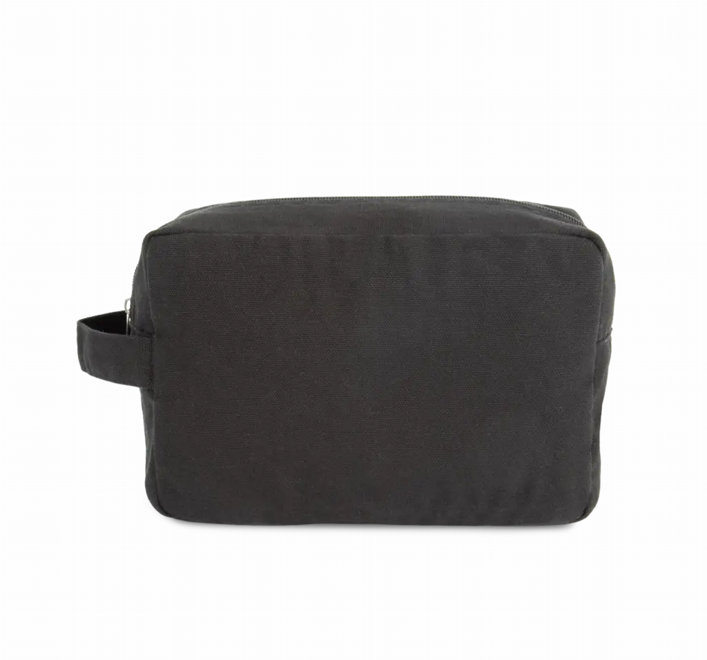 PS_KI6303_WASHEDBLACK - Katoenendraagtassen Toilettas van biologisch katoen., washed black — productfoto 5
