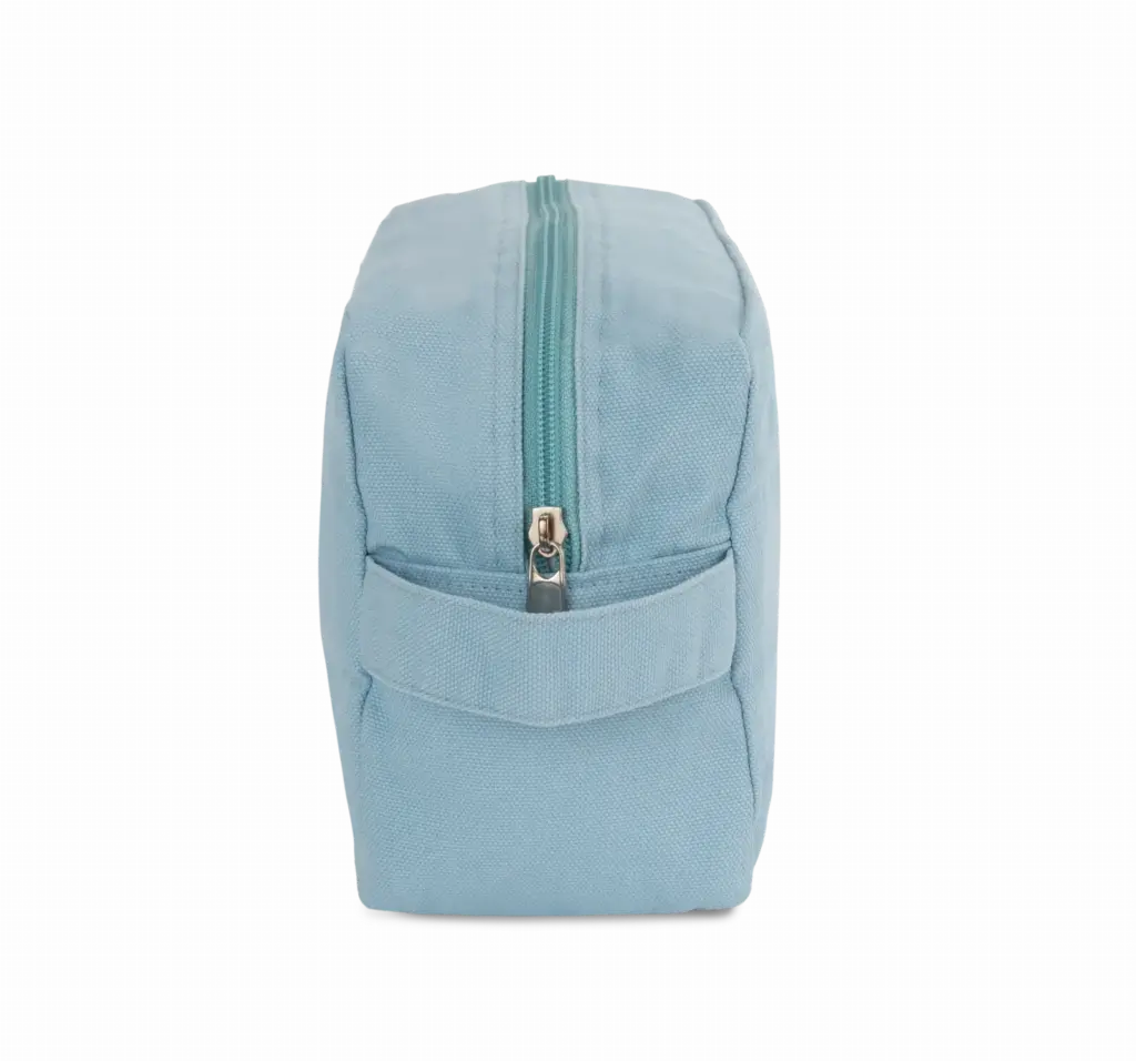 Toilettas van biologisch katoen., washed dream blue — productfoto 6