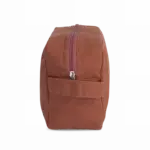 Toilettas van biologisch katoen., washed pink ochre — productfoto 9