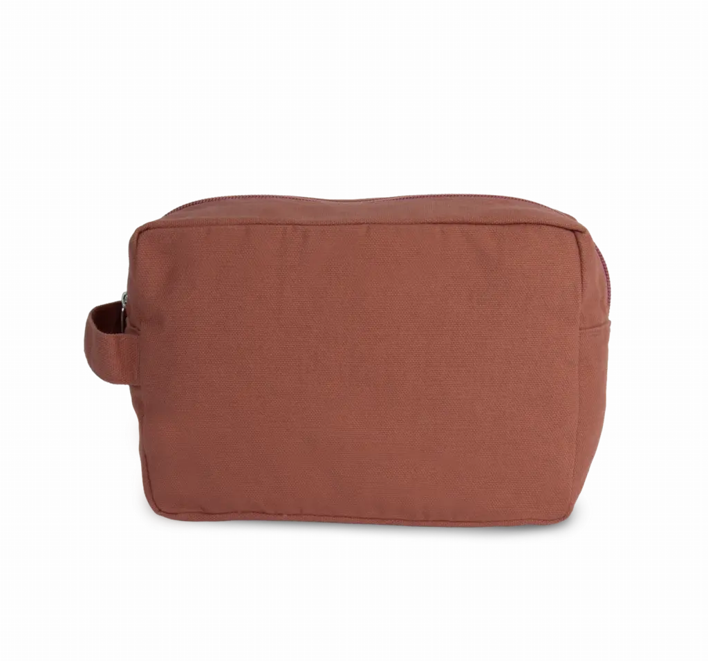 PS_KI6303_WASHEDPINKOCHRE - Katoenendraagtassen Toilettas van biologisch katoen., washed pink ochre — productfoto 10