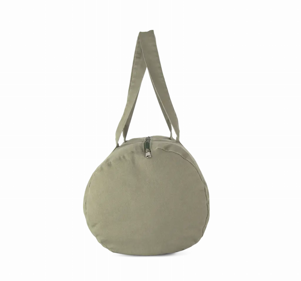 Duffeltas van biologisch katoen, washed green clay — productfoto 8
