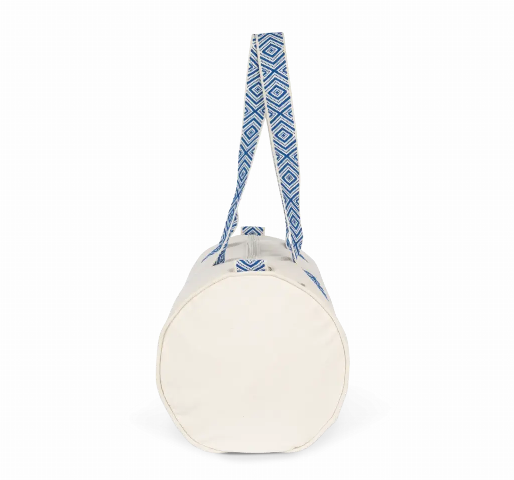 Gerecyclede duffeltas, ecume / ethnic blue — productfoto 5