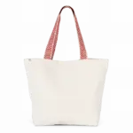 Grote gerecyclede shopper, ecume / ethnic red — productfoto 8