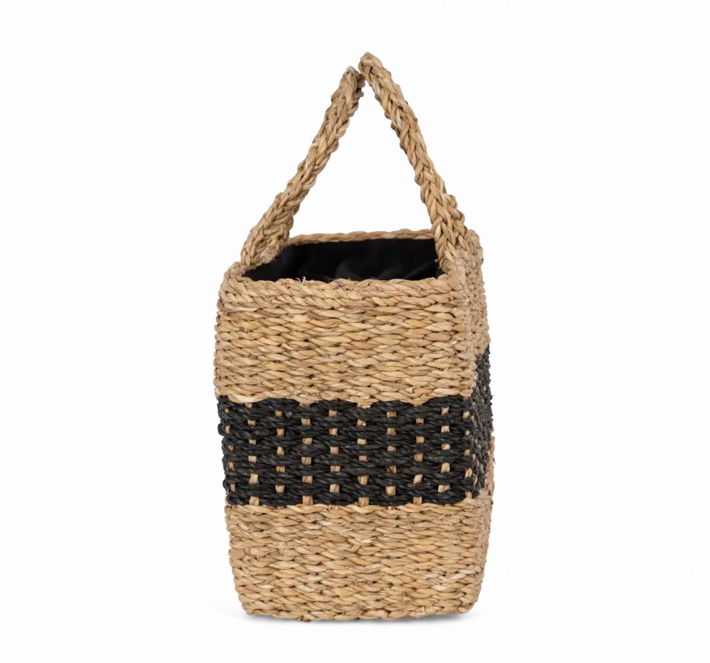 Zeegras mand, striped seagrass black / black night — productfoto 5