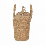 Halvemaan vormige zeegras mand, seagrass / hemp — productfoto 4