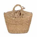 Halvemaan vormige zeegras mand, seagrass / hemp — productfoto 5