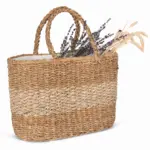 Mand van zeegras en jute — productfoto 3