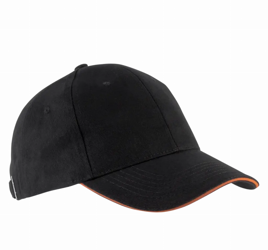 PS_KP011-FS_BLACK-ORANGE - Hidalgo-werbeartikel Orlando - Pet 6 Panelen, black / orange — productfoto 8