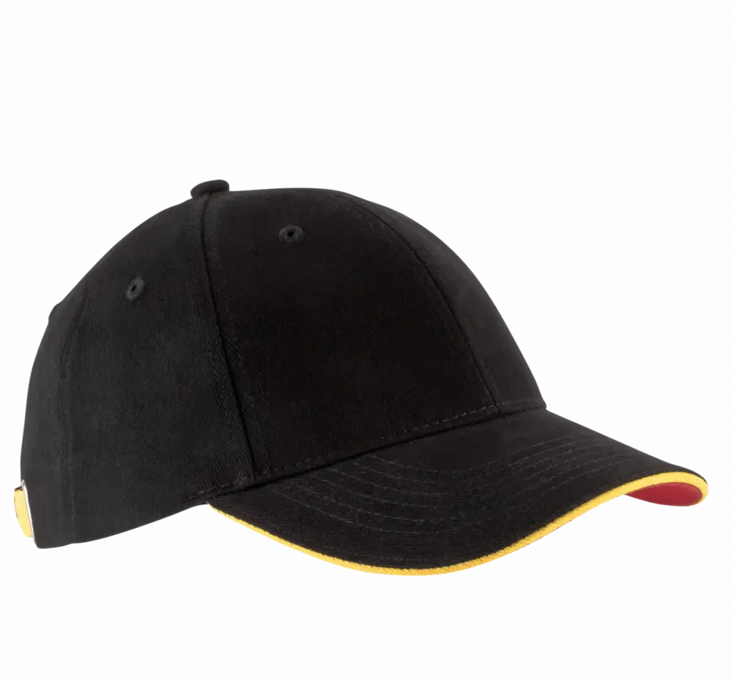 PS_KP011-FS_BLACK-YELLOW-RED - Hidalgo-werbeartikel Orlando - Pet 6 Panelen, black / yellow / red — productfoto 14