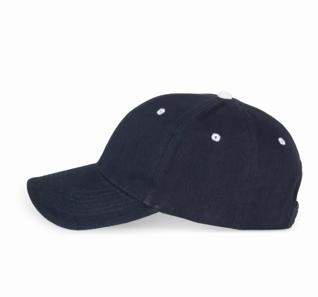 PS_KP011-S_NAVY-WHITE - Hidalgo-werbeartikel Orlando - Pet 6 Panelen, navy / white — productfoto 37