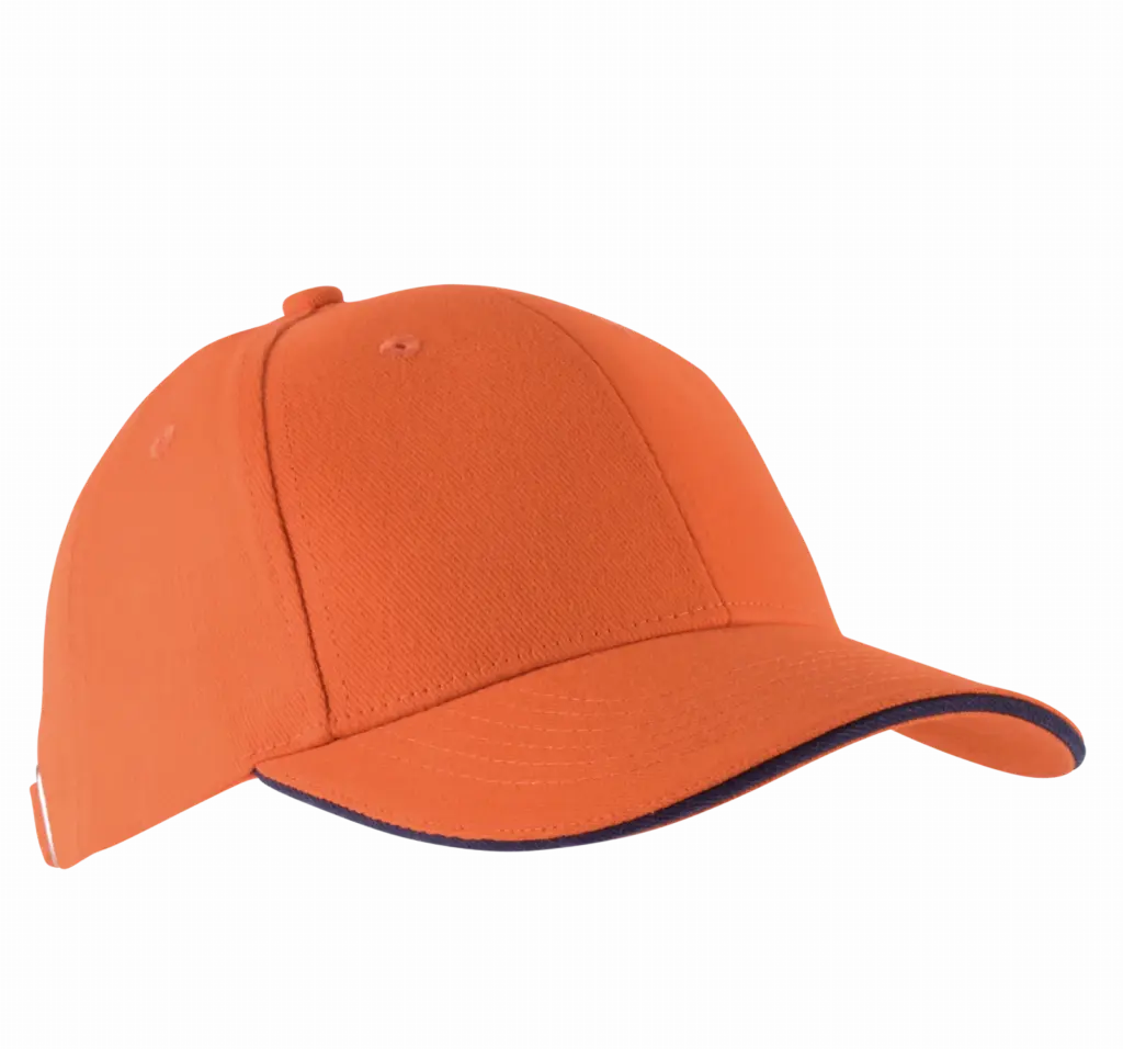 PS_KP011-FS_ORANGE-NAVY - Hidalgo-werbeartikel Orlando - Pet 6 Panelen, orange / navy — productfoto 40