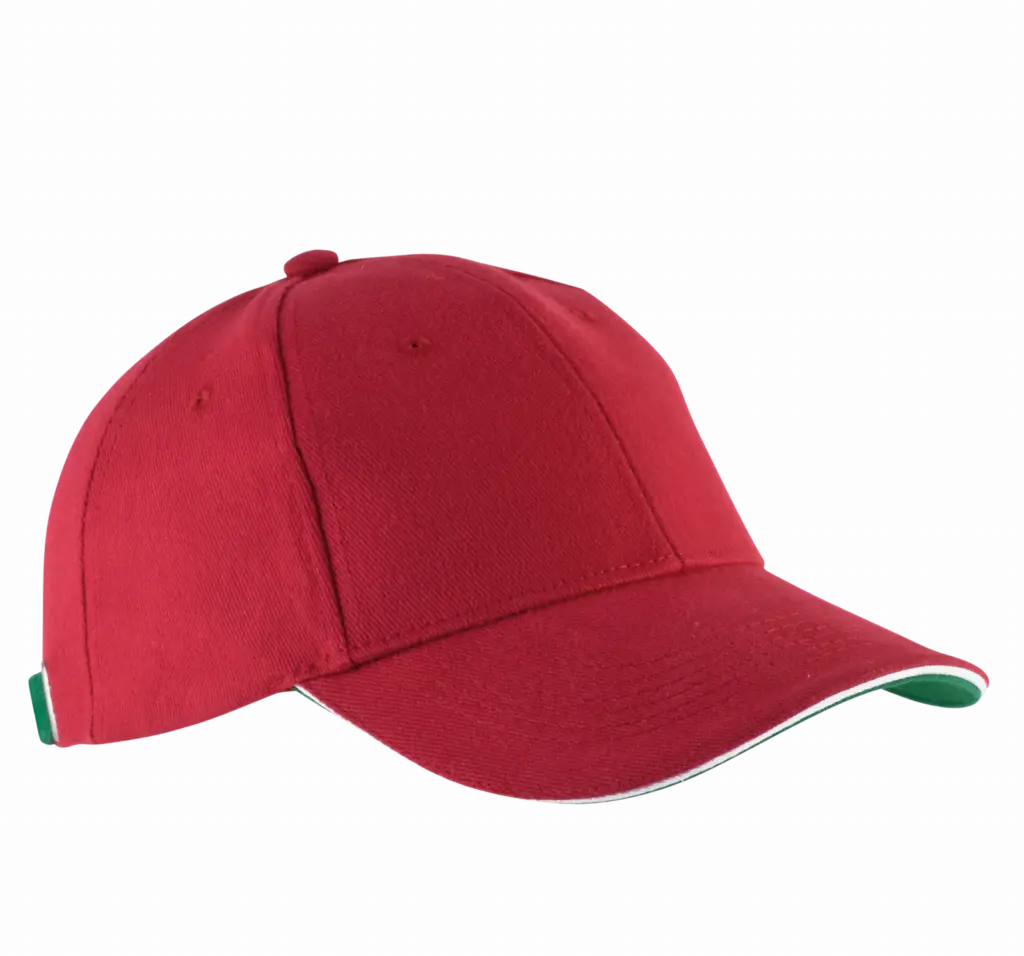 PS_KP011-FS_RED-WHITE-GREEN - Hidalgo-werbeartikel Orlando - Pet 6 Panelen, red / white / green — productfoto 45
