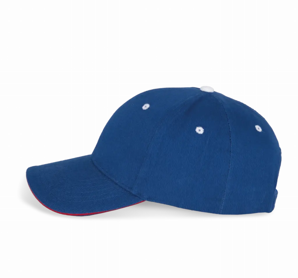 PS_KP011-S_ROYALBLUE-RED-WHITE - Hidalgo-werbeartikel Orlando - Pet 6 Panelen, royal blue / red / white — productfoto 48
