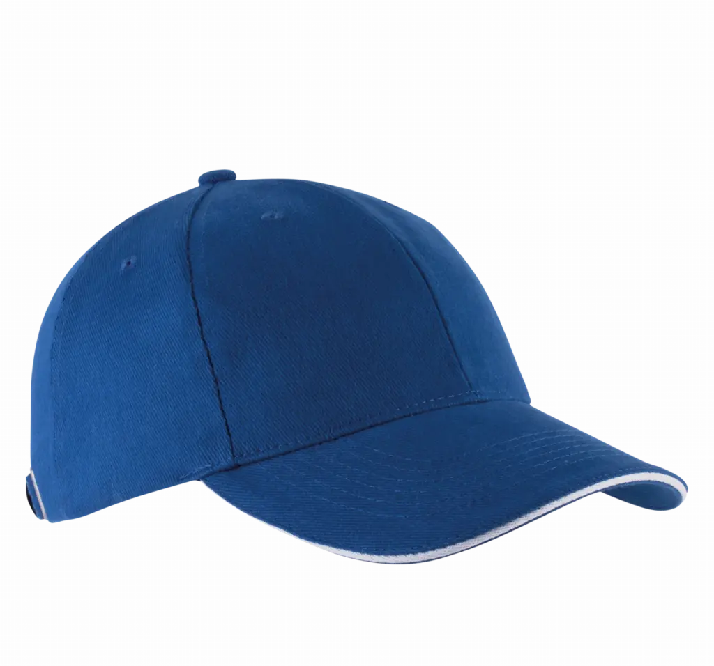 PS_KP011-FS_ROYALBLUE-WHITE - Hidalgo-werbeartikel Orlando - Pet 6 Panelen, royal blue / white — productfoto 49