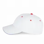 PS_KP011-S_WHITE-ROYALBLUE-RED - Hidalgo-werbeartikel Orlando - Pet 6 Panelen, white / royal blue / red — productfoto 63
