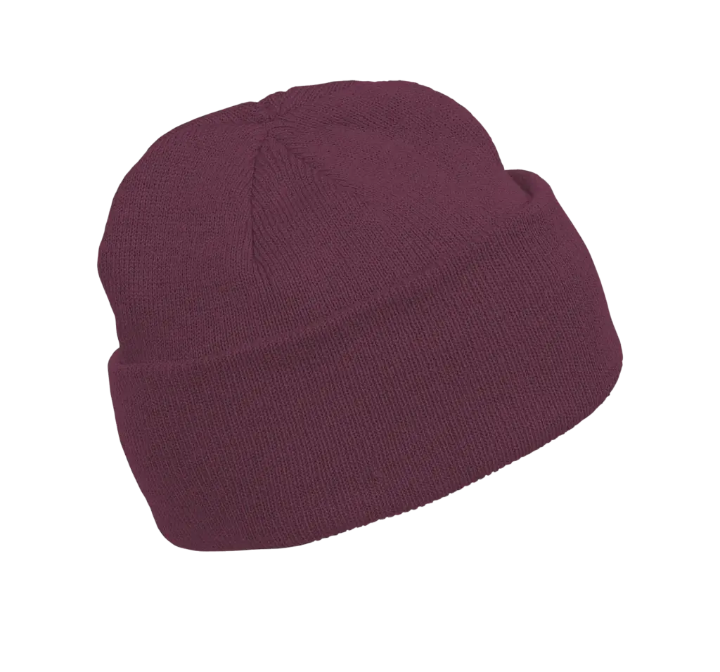 Gebreide muts, burgundy — productfoto 9