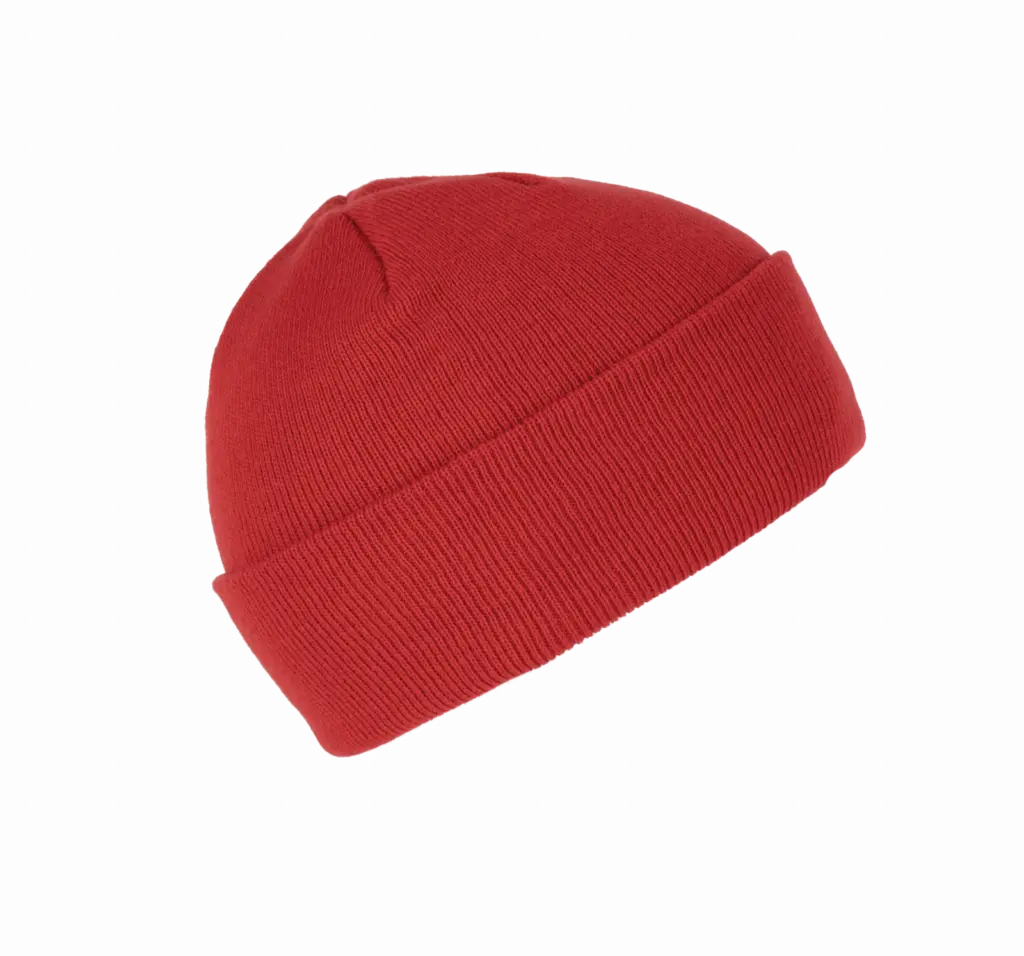 Gebreide muts, crimson red — productfoto 12