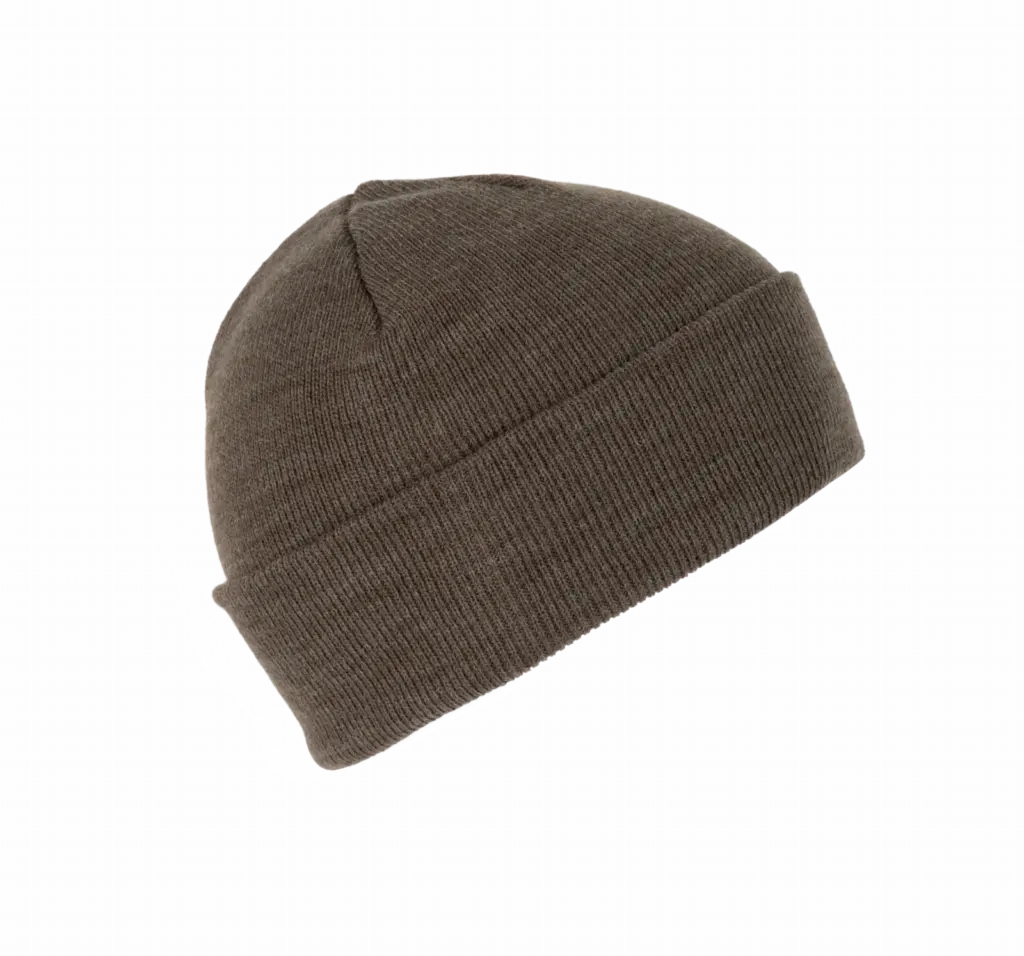 Gebreide muts, dark khaki heather — productfoto 16