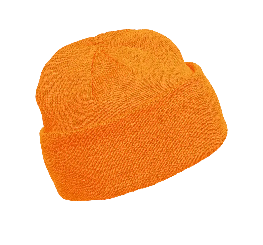 Gebreide muts, fluorescent orange — productfoto 18