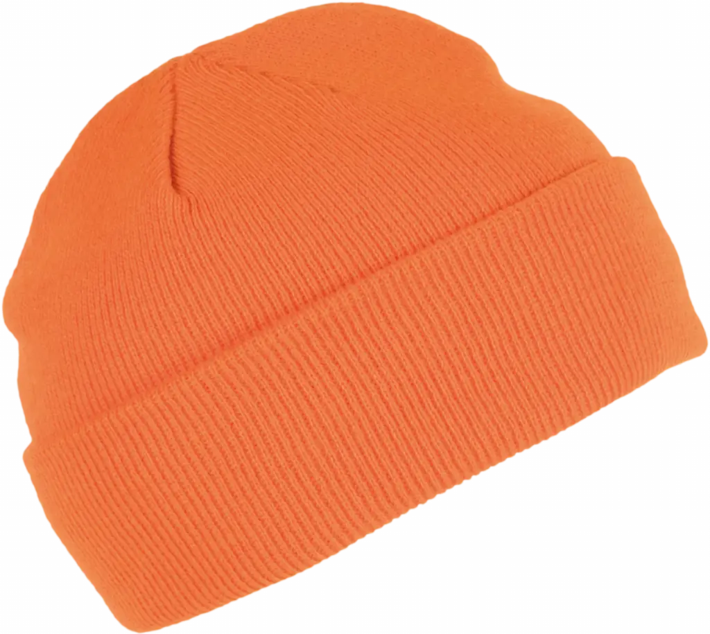 Gebreide muts, orange — productfoto 37