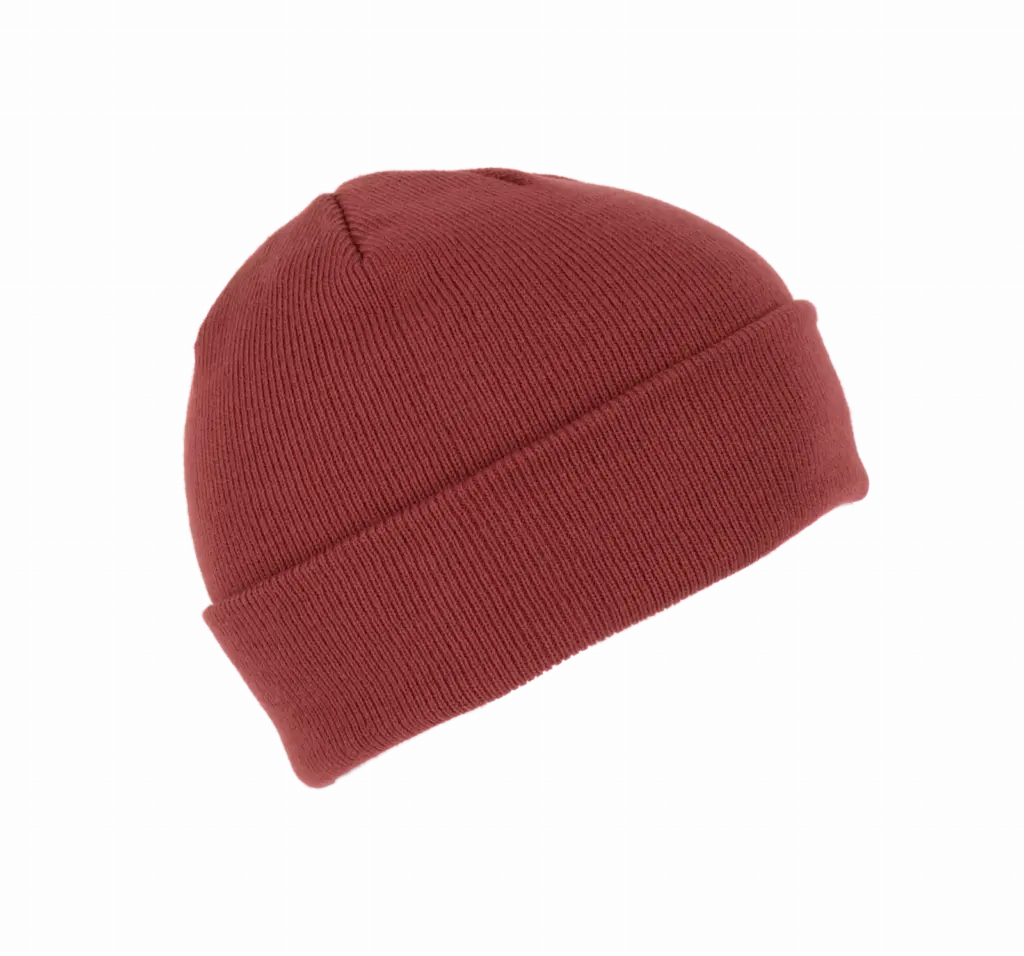 Gebreide muts, terracotta red — productfoto 47