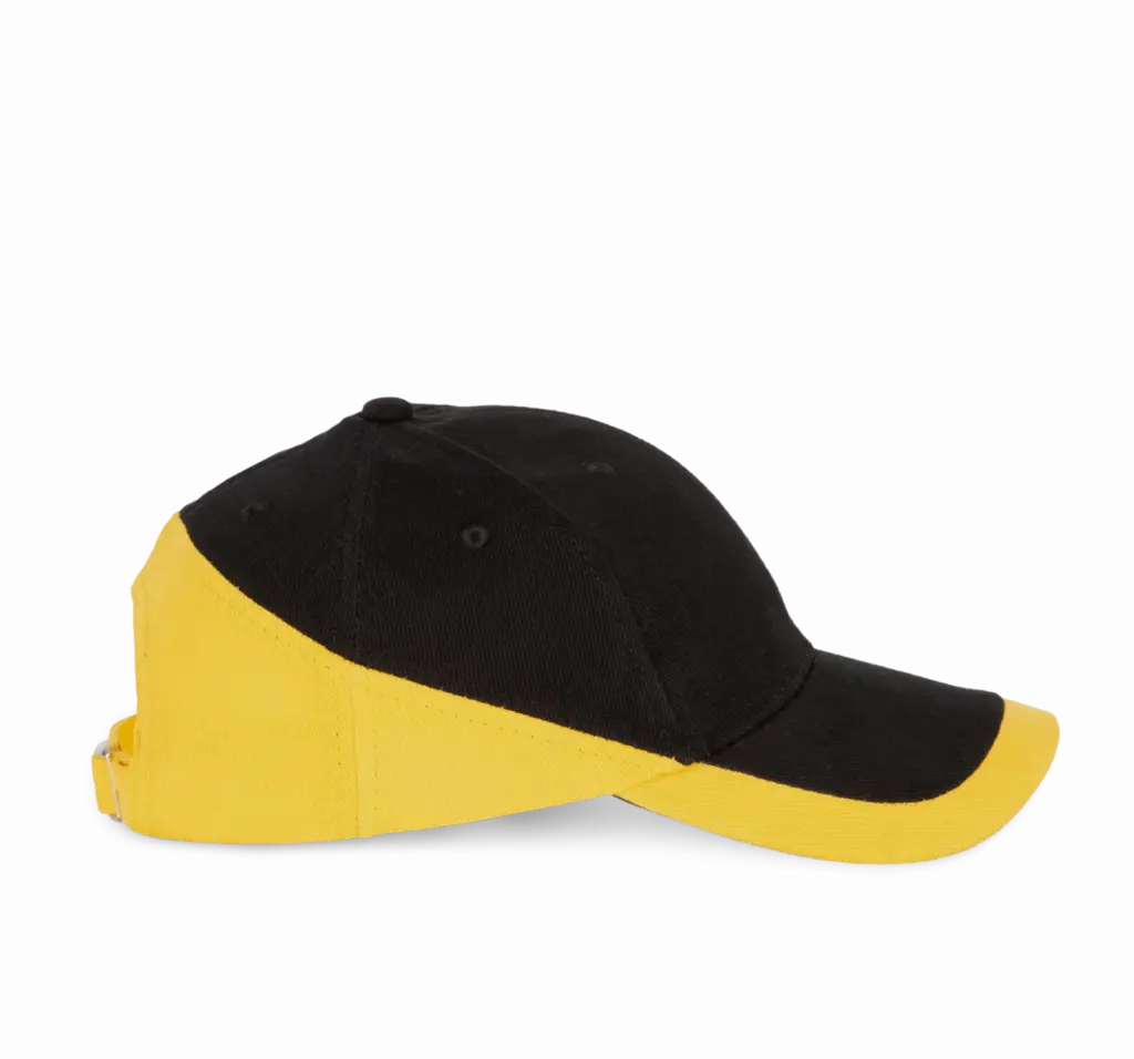 Racing - Tweekleurige pet 6 Panelen, black / yellow — productfoto 8