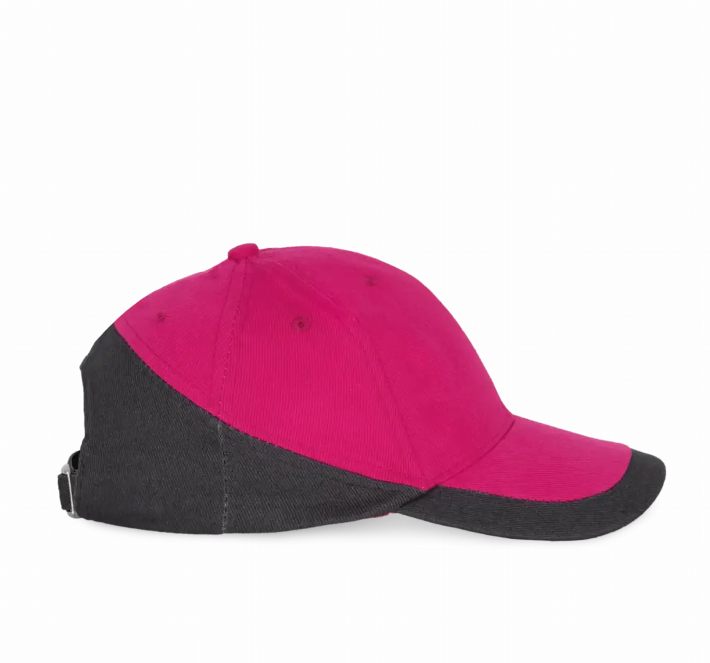 Racing - Tweekleurige pet 6 Panelen, fuchsia / dark grey — productfoto 10